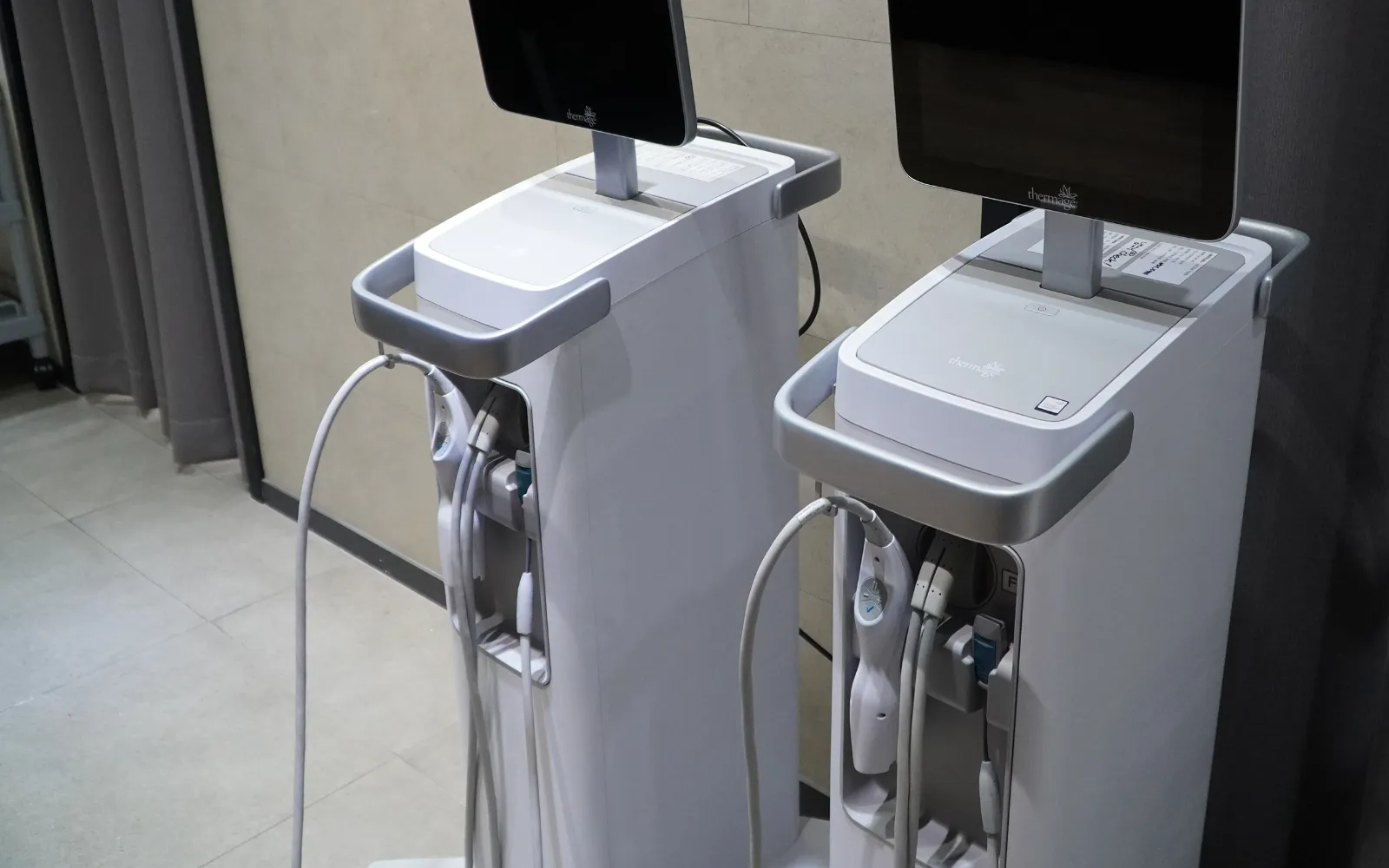 Two genuine Thermage FLX systems at an Official Thermage FLX Anti-Aging Center in Gangnam, Seoul