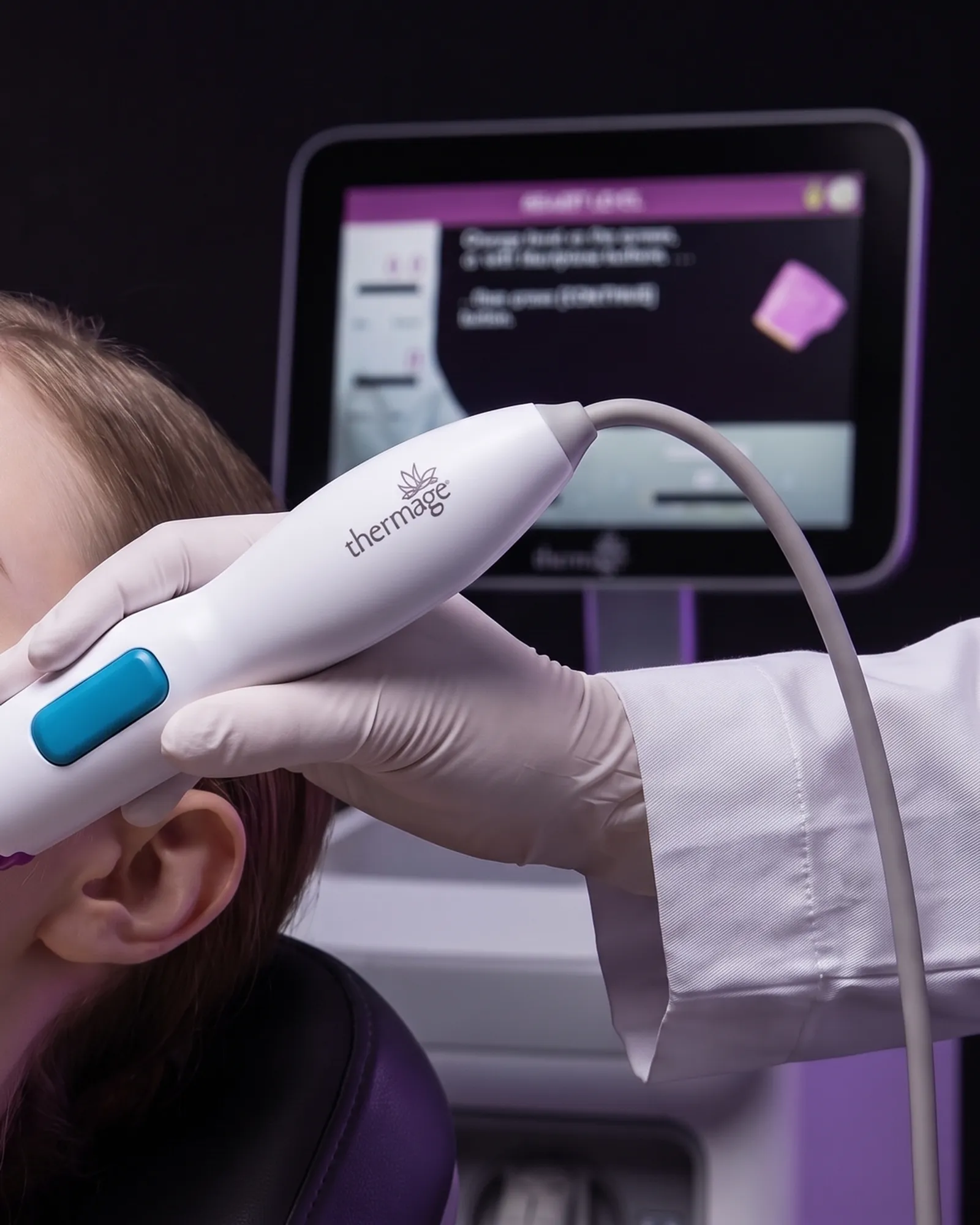 Thermage FLX treatment with a genuine tip at The H Faceup Clinic, Gangnam Seoul